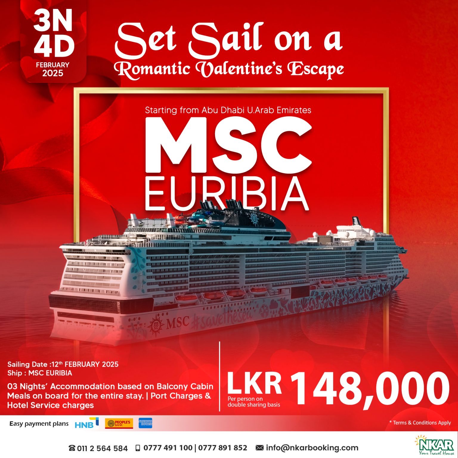 Set sail on an adventure with MSC EURIBIA