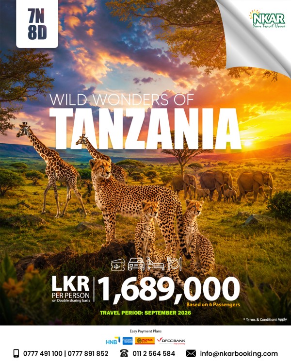 All-Inclusive Serengeti & Tarangire Safari | September 2026 Group Tour – Customized Tour from Sri Lanka with NKARBooking