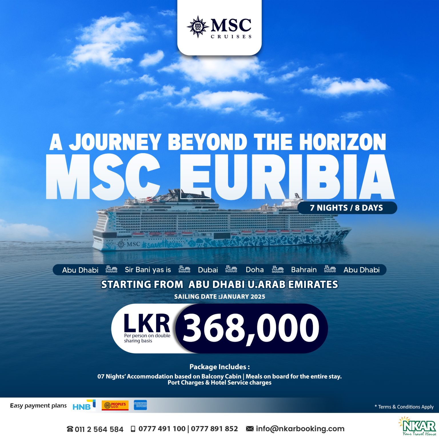 A Journey Beyond the Horizon on MSC Euribia