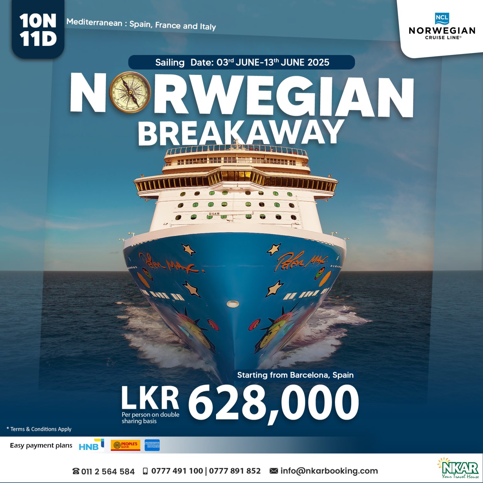 Discover the Mediterranean with Norwegian Breakaway