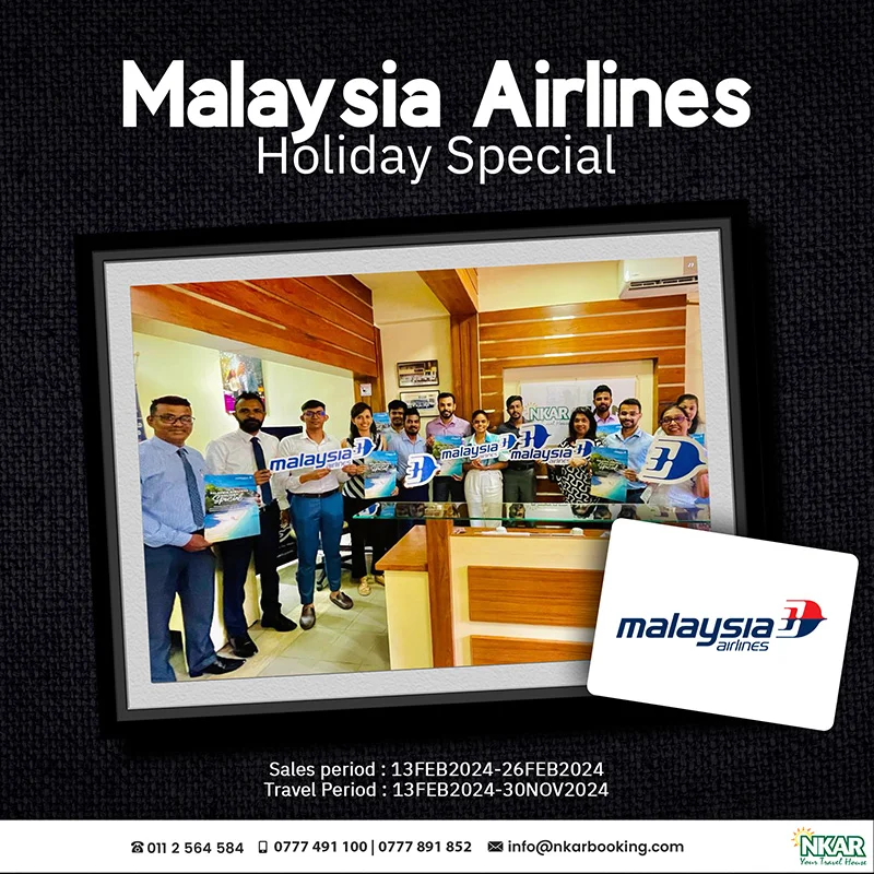 malaysia airlines holiday special offer for sri lankans